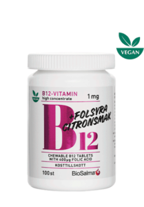 Produktbild på B12-vitamin med folsyra