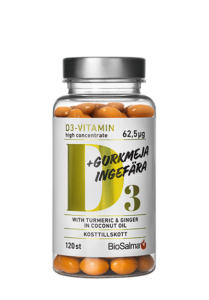D3-vitamin + gurkmeja